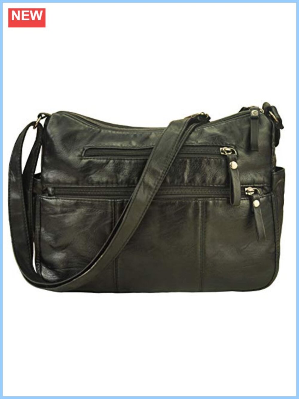 Women's Soft PU Leather Shoulder Bag Crossbody Handbag Lightweight Hobo with